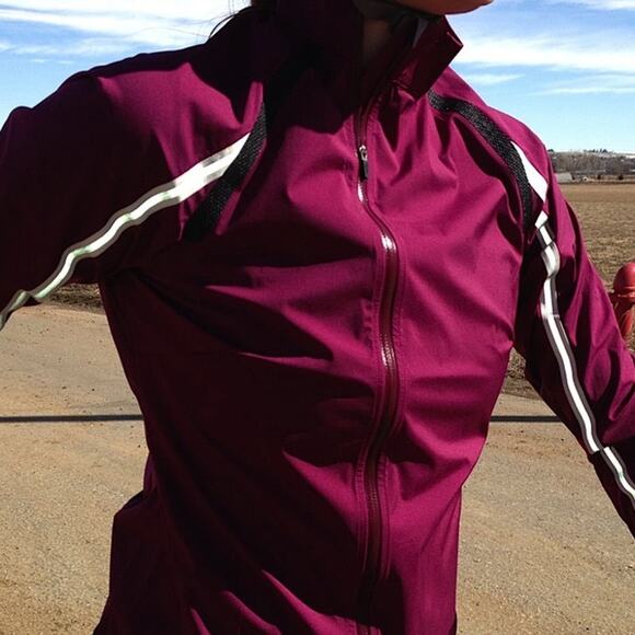 Rapha Jacket Womens Small Classic Wind Zip Cycling Windbreak Plum Purple - Picture 2 of 14